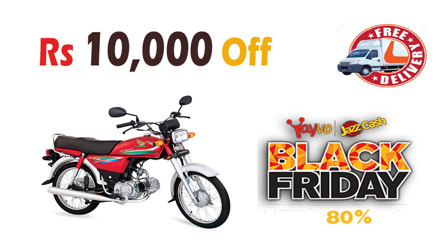 Yayvo steals Pakistan’s Online Shopping with Massive Discounts on Honda CD 70 & Gold Coins on Black Friday