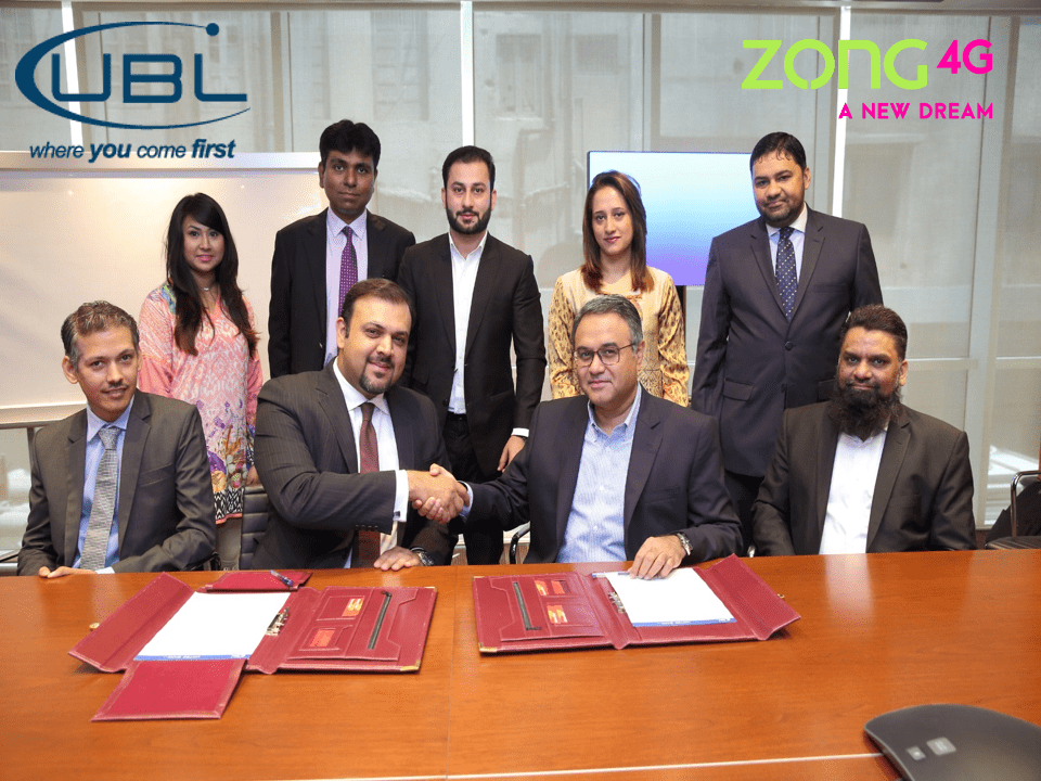 Zong Enters into Strategic Partnership with United Bank Limited