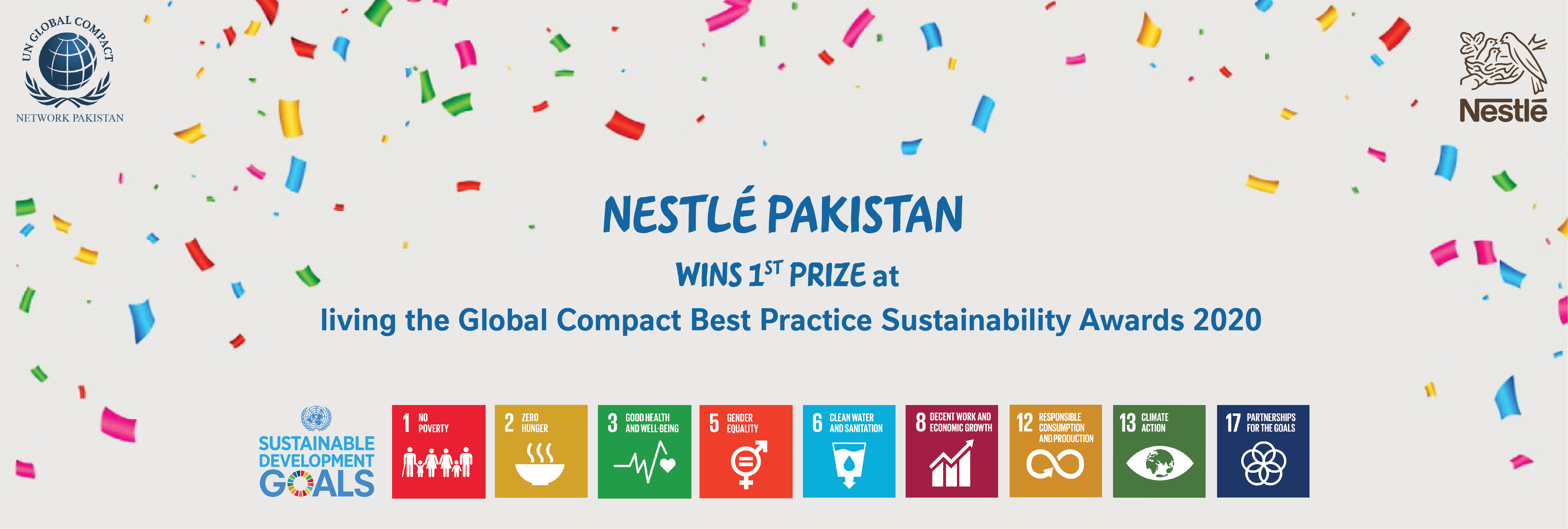 Nestlé Pakistan awarded Living the Global Compact Best Practice Sustainability Awards 2020 for the Fifth Consecutive Time