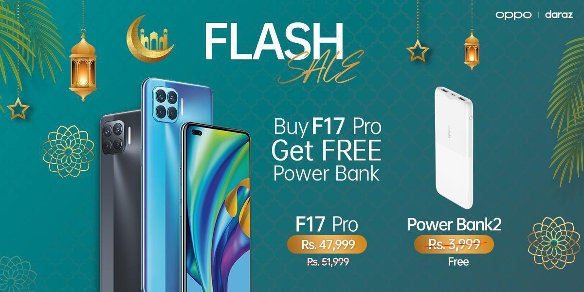 OPPO Kick Starts an Exciting Promotional Sale on Daraz featuring the famous F17 Pro.