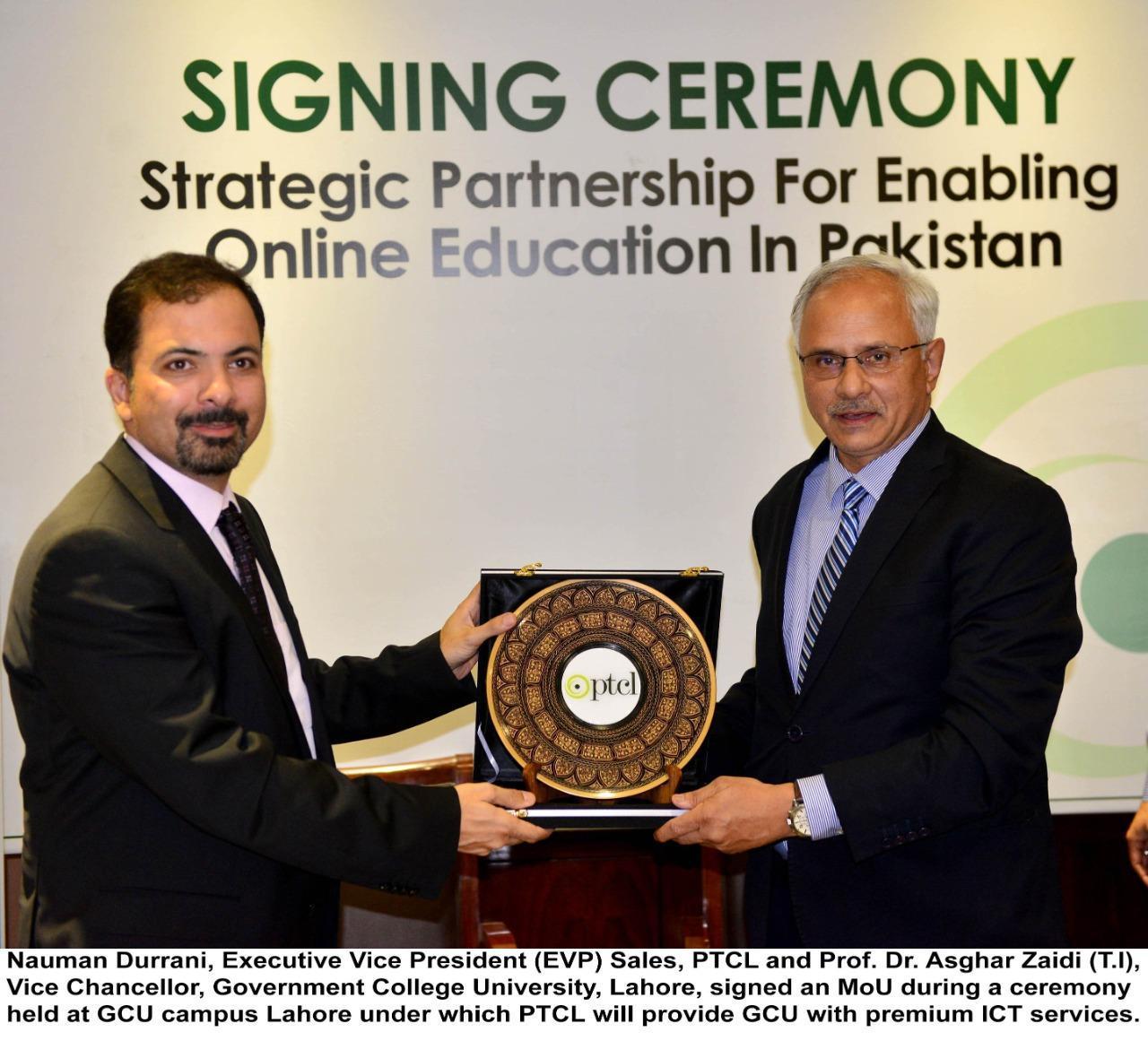 PTCL signs MoU with GCU for providing premium ICT services